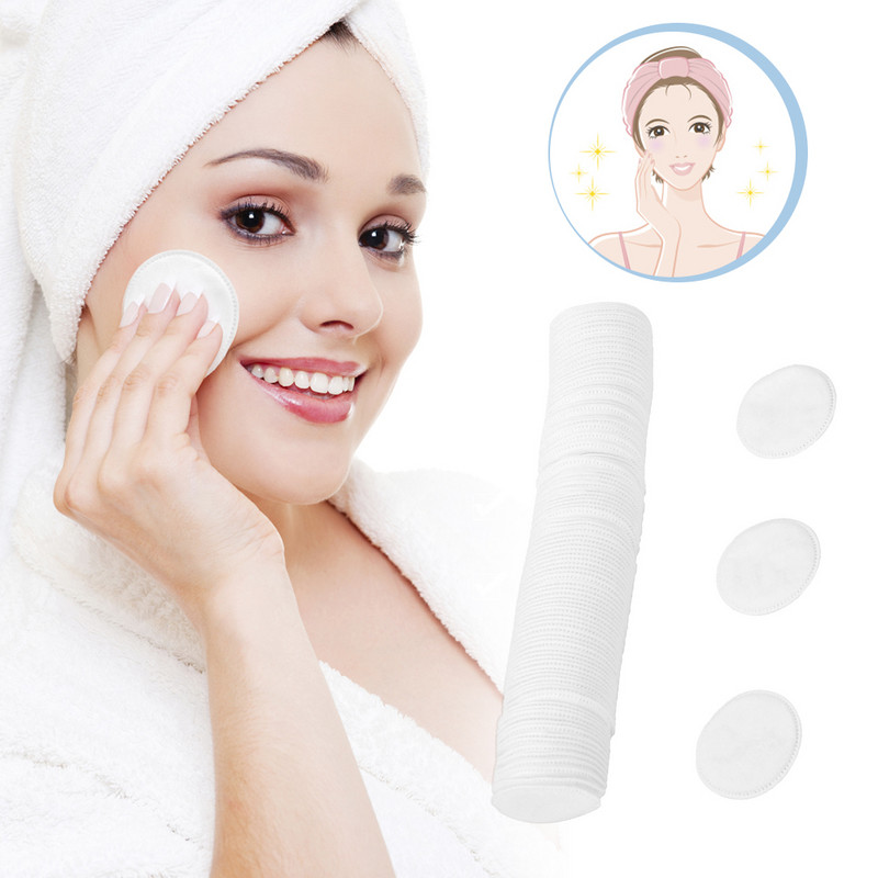 100 tk Kosmeetilised kosmeetilised vatipadjakesed Ripsmeliim Paksendatud Küünelaki Eemaldaja Ümmarguse kujuga tööriistad 3 kihti igapäevased tarvikud