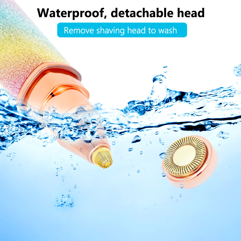 2 in 1 laetav elektriline kulmutrimmer epilaator naiste keha näo huulepulga kujuga karvaeemaldus mini valutu raseerija