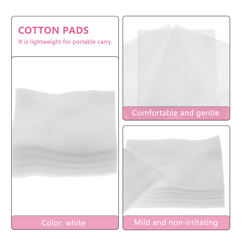 1000 vnt. Veido vatos pagalvėlės, tvarsčių makiažo valiklis, priedai Neaustinės vienkartinės veido baltos spalvos