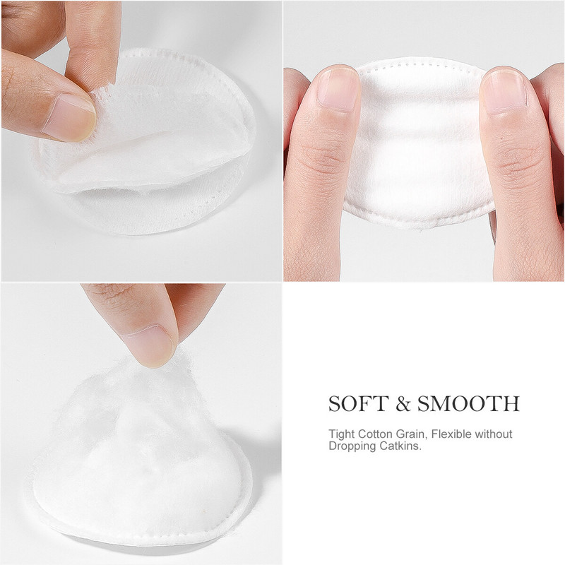 Frcolor 200 tk. puuvillased ümmargused meigipadjad, paksendatud kolmekihiline näotooniku eemaldaja