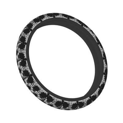 Husa volanului autovehiculului Addict Piston Craniu Anti-alunecare Horror Impletitura de Halloween Pe capacul volanului Accesorii auto auto