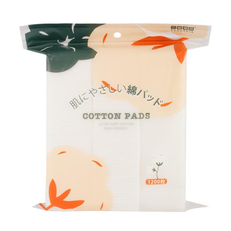 1200 tk kosmeetiline puuvillane hele siid, pehme meik puuvillane ühekordne lausriie õhuke näopuhastus, meik, meigipuuvilla eemaldamine