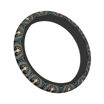 Viking auto rooli kate 38 cm Yggdrasil Nore Mythology rooliratta kaitsekate Auto stiiliga interjööri tarvikud