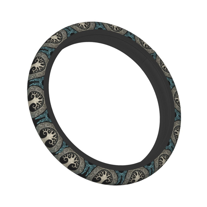 Viking auto rooli kate 38 cm Yggdrasil Nore Mythology rooliratta kaitsekate Auto stiiliga interjööri tarvikud