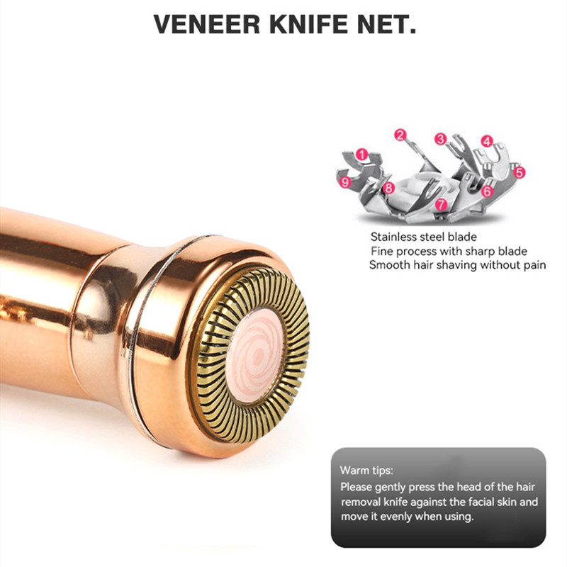 Električni brijač za žene Novi 4 u 1 ženski brijač Trimer za obrve Epilator za dlačice u nosu Punjivi trimer za obrve