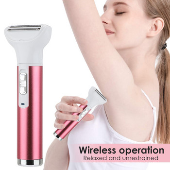Ηλεκτρική αποτριχωτική συσκευή αποτρίχωσης 5 σε 1 για γυναίκες Μαχαίρι φρυδιών μασχάλη μπικίνι κουρευτική μύτη USB Charging Lady Shaver