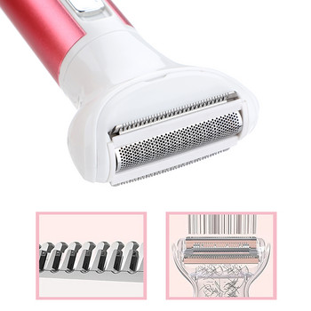 Електрически епилатор 5 в 1 Уред за отстраняване на косми за жени Нож за вежди Подмишници Бикини Тример за косми в носа USB зареждане Дамска самобръсначка