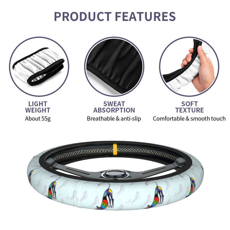 37-38 Roolikatted Armsad hurtakoerad, universaalsed loomakoerad, punutud rooliratta katte sisekujundus autotarvikud