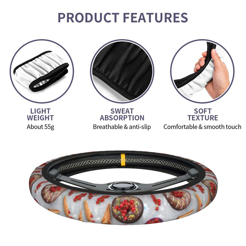 Uzorak krafni Navlaka za upravljač automobila Glazirane krafne Štitnik za automatski upravljač Prikladni dodaci za interijer za stil automobila