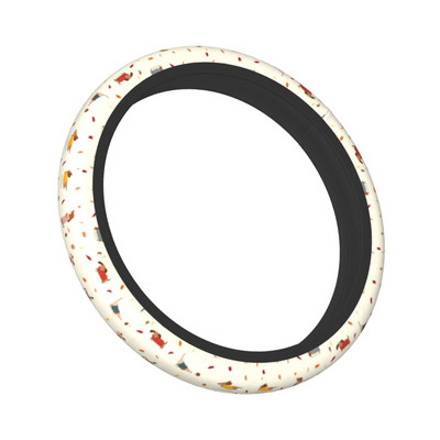 Armsad taksi kutsikad auto rooliratta kate 37-38 koera rooliratta kaitsekate Sobivad auto stiilis autotarvikud