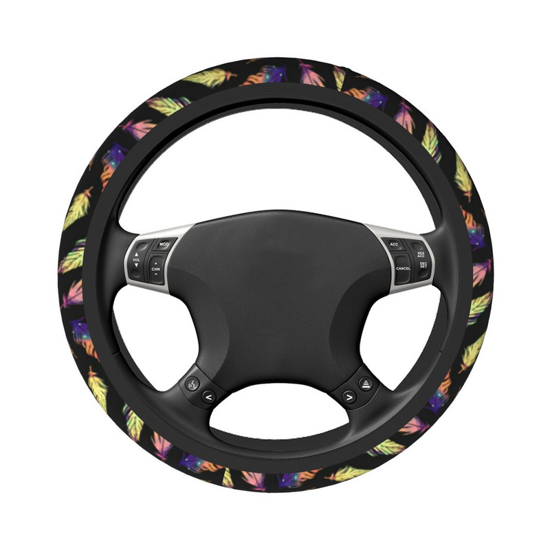 Sulgedega auto rooliratta kate 38 cm libisemisvastane Retro automaatne rooliratta kaitse Värvilised autostiiliga interjööri tarvikud