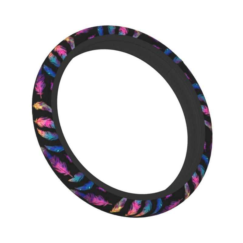 Sulgedega auto rooliratta kate 38 cm libisemisvastane Retro automaatne rooliratta kaitse Värvilised autostiiliga interjööri tarvikud