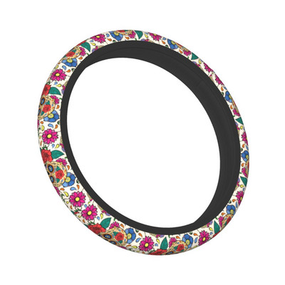 38 cm auto rool katab Sugar Skull Rose Mehhiko luukere surnute päev Halloweeni autostiiliga autotarvikud