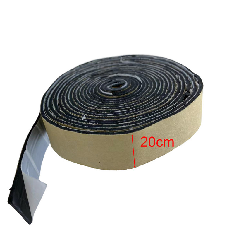 Lipici de etanșare pentru uși de mașină din cauciuc butilic 5mm 5/10/15x350cm Film de aluminiu impermeabil pentru parbriz sigilant pentru faruri