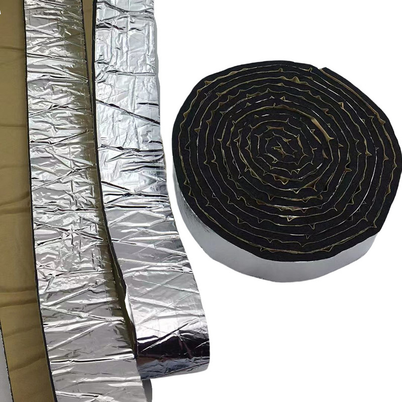 Lipici de etanșare pentru uși de mașină din cauciuc butilic 5mm 5/10/15x350cm Film de aluminiu impermeabil pentru parbriz sigilant pentru faruri