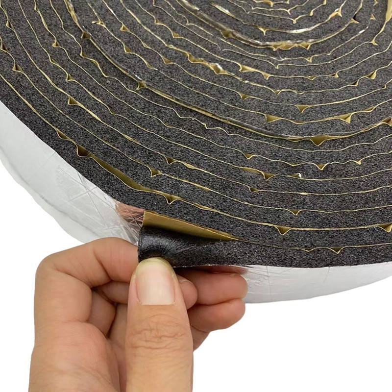 Lipici de etanșare pentru uși de mașină din cauciuc butilic 5mm 5/10/15x350cm Film de aluminiu impermeabil pentru parbriz sigilant pentru faruri