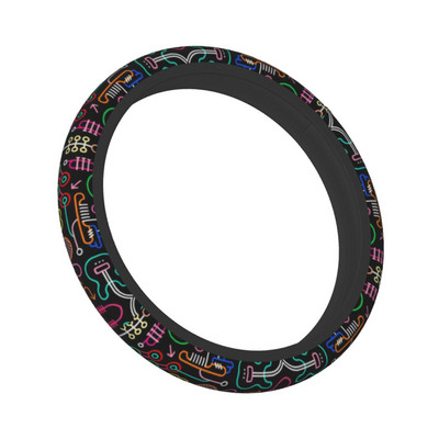 Retro stiliaus automobilio vairo dangtelis 38 cm neslystantis muzikos vairo apsauginis dangtelis, automobilio apdaila, automobilių priedai