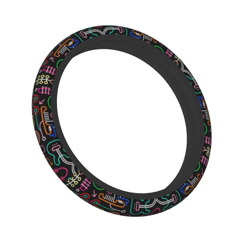 Retro stiliaus automobilio vairo dangtelis 38 cm neslystantis muzikos vairo apsauginis dangtelis, automobilio apdaila, automobilių priedai