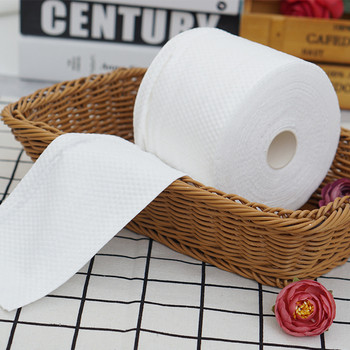 60 листа/ролка Еднократна кърпа за лице Пътни памучни кърпички за грим Почистване на лицето Памук Tissu