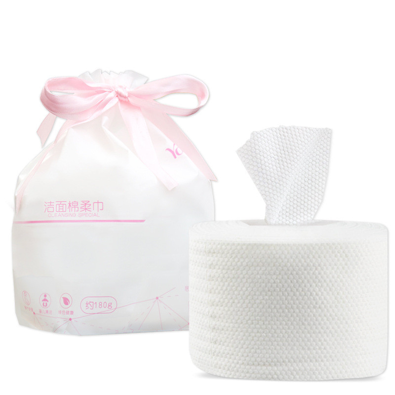 60 lehte/rull Ühekordselt kasutatav näorätik puuvillane reisilapp Näopuhastus puuvillane kude