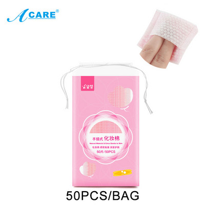 ACARE 250 tk/kott ühekordselt kasutatavad meigipuuvillased salvrätikud pehmed eemaldamispadjad Näopuhastuspaber Meigitööriist Kosmeetiline vatipadjake