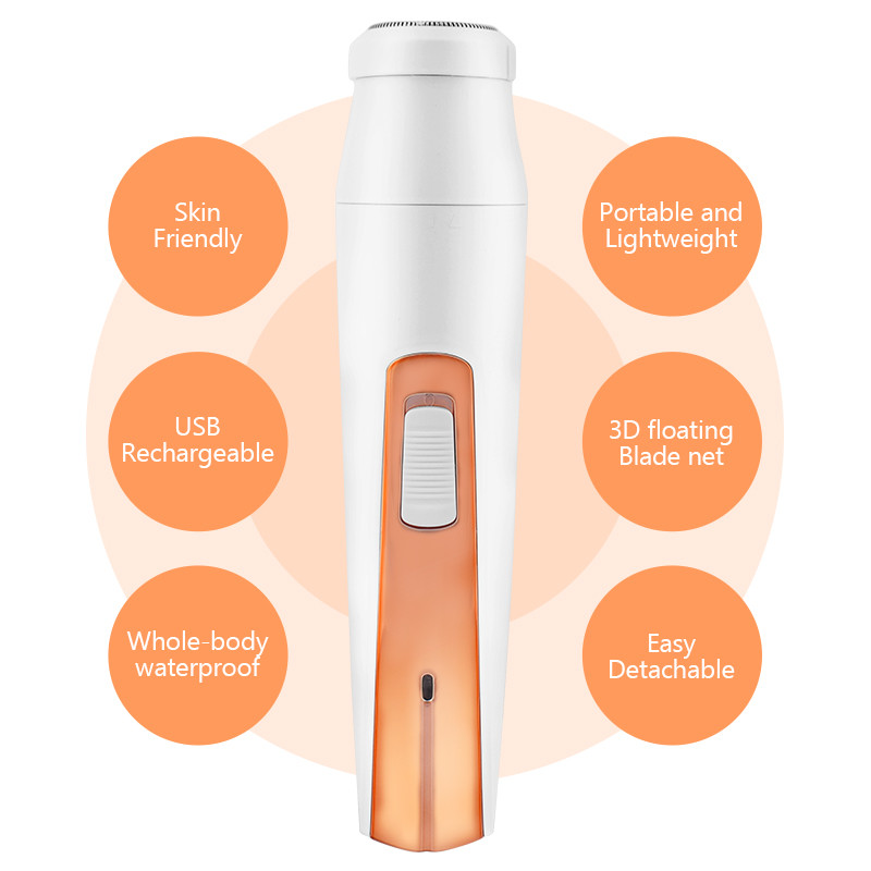 4 u 1 ženski električni depilator bikini obrve nos ženski trimer za uklanjanje dlačica s lica lice tijelo bezbolni ženski aparat za brijanje depilator