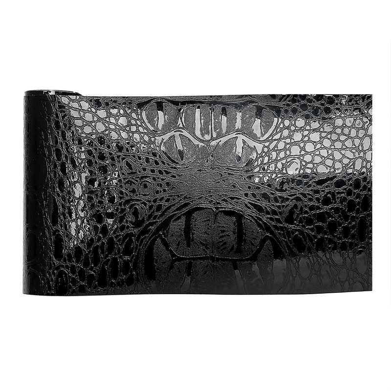 Αυτοκόλλητα εσωτερικού αυτοκινήτου Αυτοκόλλητα αυτοκινήτου Αυτοκόλλητα περιτυλίγματος μεμβράνης προσομοίωσης Crocodile Styling Δερμάτινα διακόσμηση εσωτερικών χώρων 150*10cm