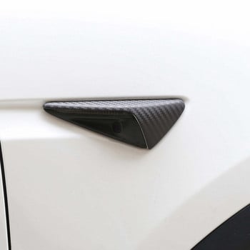 За Tesla Model 3/Y/X/S Защитен капак на страничната камера от въглеродни влакна Калъф за калници Аксесоари за модификация на автомобила Tesla 2017-2022