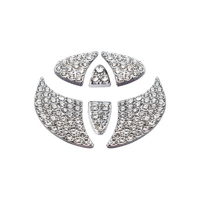 1tk auto rooliratta kleebis kristall-teemantkleebis Toyota Chr Auris Raize Rav4 Yaris Cross Corolla dekoratiivtarvikutele