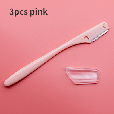 1/3 tk Ohutu kokkupandav naiste pardel Kulmude lõiketera kriimustusvastane habemenuga meigitööriistad Naiste kulmutrimmer näoparadel