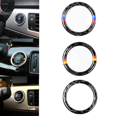 New One-Click Start Decoration Circle Stickers Start Up Engine Button Decal For BMW 3 Series E90 E92 E93 320i Z4 E89 2009-2012