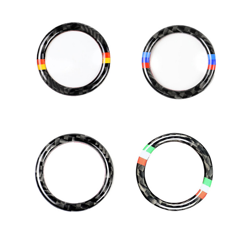 Nauji vieno spustelėjimo pradžios dekoravimo apskritimo lipdukai užvedimo variklio mygtuko lipdukas, skirtas BMW 3 serijos E90 E92 E93 320i Z4 E89 2009–2012 m.