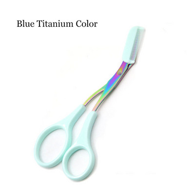 Zakrivljeni trimer za obrve Škare za obrve s češljem Brijač za obrve od nehrđajućeg čelika Škare za kosu Set trimera za obrve Alat za šminkanje