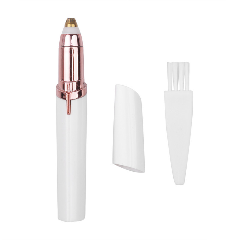 Elektrinis antakių kirpimo rašiklis antakių epiliatorius, neskausmingas antakių skustuvas antakių valikliui, skirtas moterims mini nešiojamas makiažo įrankis