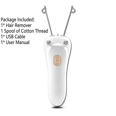 Elektriline juusteeemaldusvahend naistele iluepilaator keha näopuhastaja puuvillase niidiga depilaator naiste pardel Nahahooldus USB laadimine
