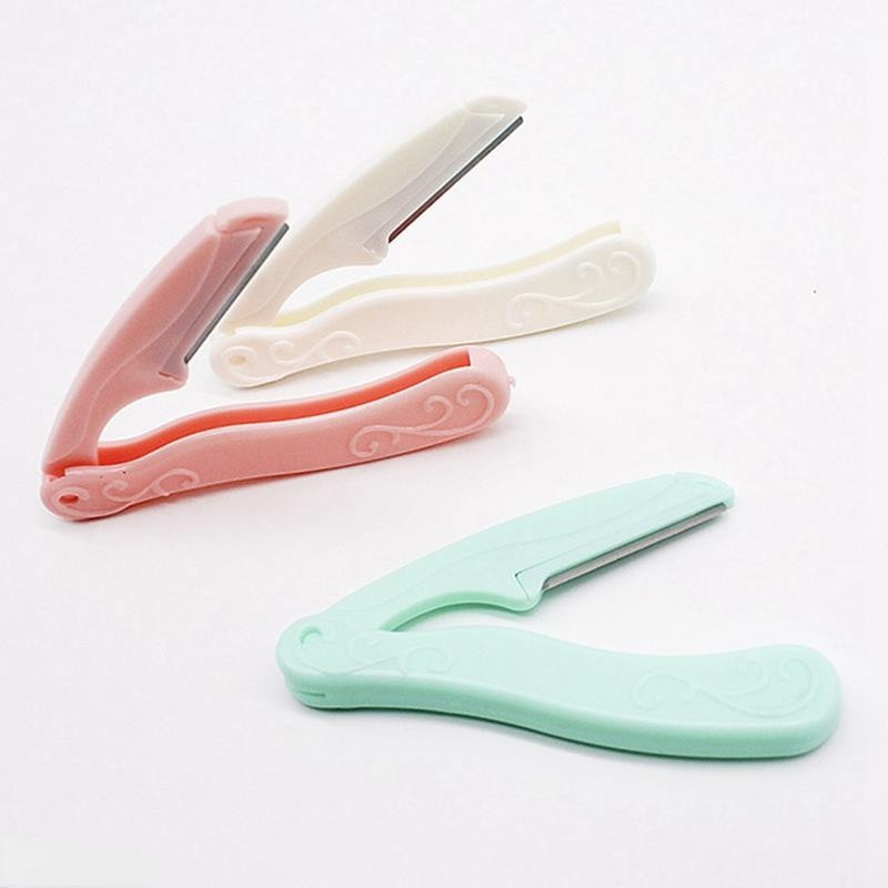 Moterų veido priežiūros priemonė plaukų šalinimo priemonė makiažo skutimosi peiliukas antakių kirpimo mašinėlė saugus skutimosi peiliukai (3 vnt. / partija)