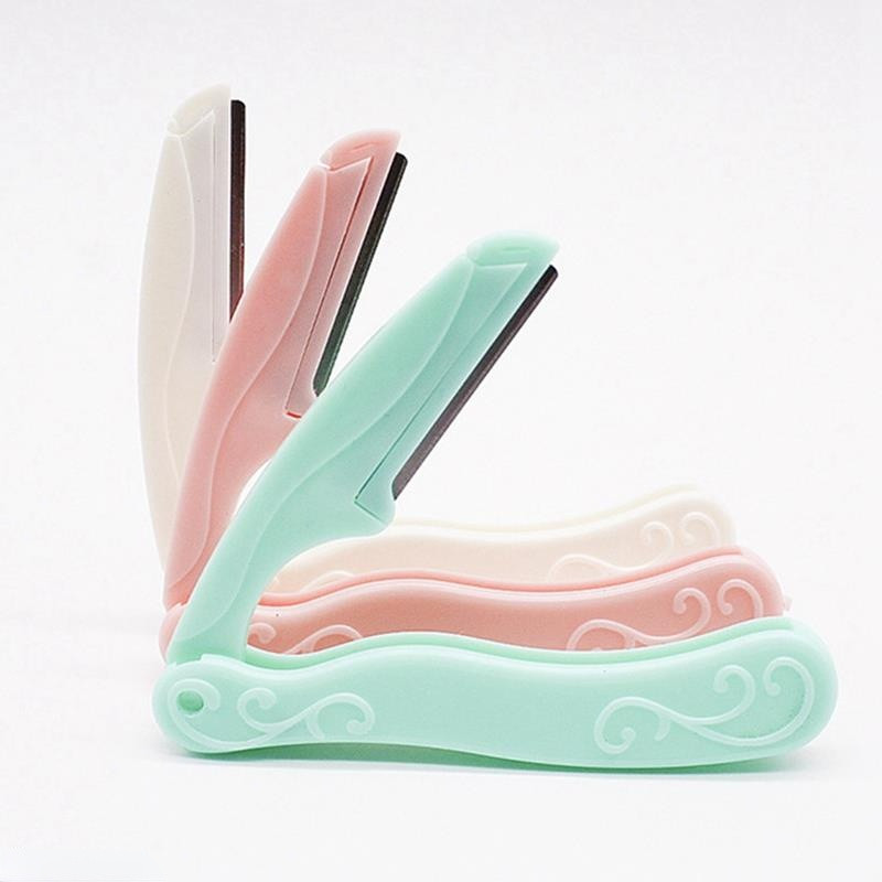 Moterų veido priežiūros priemonė plaukų šalinimo priemonė makiažo skutimosi peiliukas antakių kirpimo mašinėlė saugus skutimosi peiliukai (3 vnt. / partija)