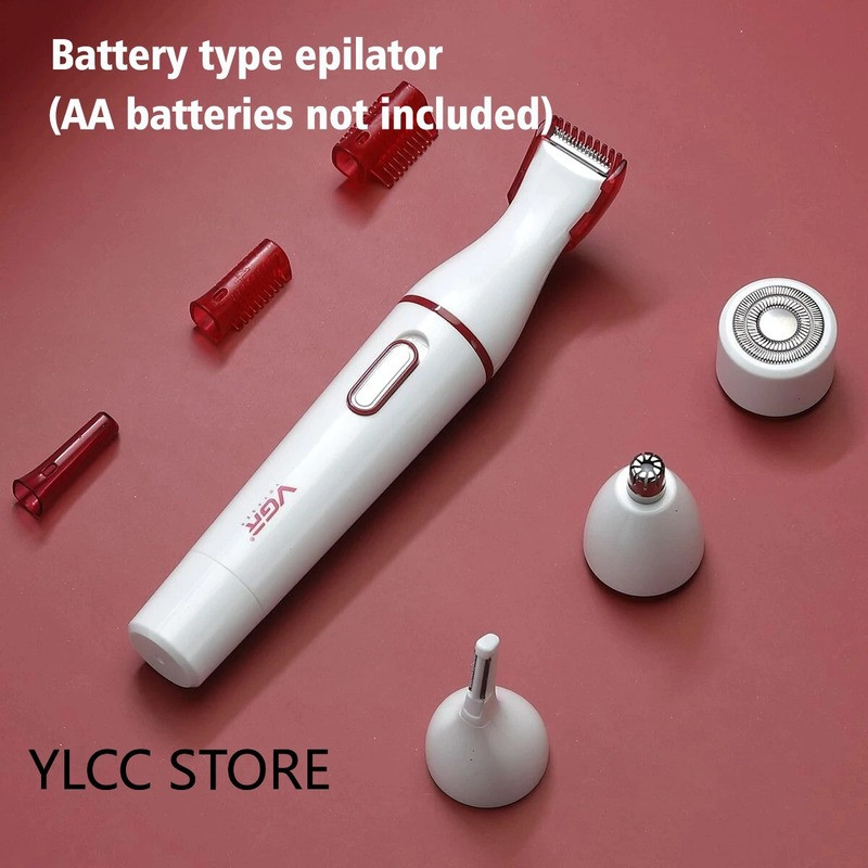 4in1 Bikini Trimmer Kit Precision Facial Electric Remover for Women Ξυριστική μηχανή Micro Epilator Face Body Trim Shave Men