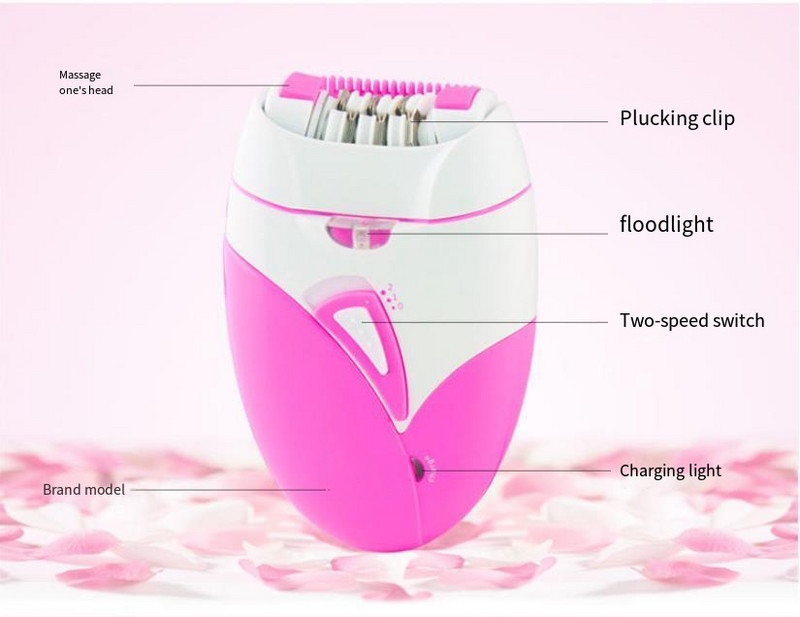 Epilator electric pentru femei, reîncărcabil prin USB, aparat de ras pentru întregul corp, disponibil fără durere, mașină de îndepărtare a părului pentru femeie de înaltă calitate