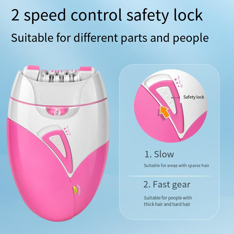 Epilator electric pentru femei, reîncărcabil prin USB, aparat de ras pentru întregul corp, disponibil fără durere, mașină de îndepărtare a părului pentru femeie de înaltă calitate