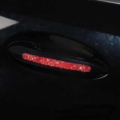 Kalnų krištolinis automobilio durelių rankenos lipdukai krištoliniai blizgantys durų rankenos apsauginiai lipdukai lipdukai, saugaus įbrėžimų, atspindinčių automobilių lipdukai