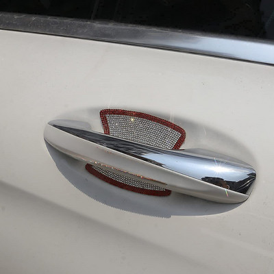 Kalnų krištolinis automobilio durelių rankenos lipdukai krištoliniai blizgantys durų rankenos apsauginiai lipdukai lipdukai, saugaus įbrėžimų, atspindinčių automobilių lipdukai