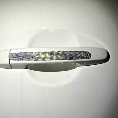 Kalnų krištolinis automobilio durelių rankenos lipdukai krištoliniai blizgantys durų rankenos apsauginiai lipdukai lipdukai, saugaus įbrėžimų, atspindinčių automobilių lipdukai