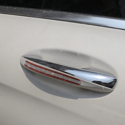 Kalnų krištolinis automobilio durelių rankenos lipdukai krištoliniai blizgantys durų rankenos apsauginiai lipdukai lipdukai, saugaus įbrėžimų, atspindinčių automobilių lipdukai