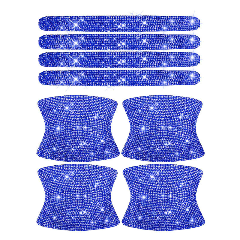 Kalnų krištolinis automobilio durelių rankenos lipdukai krištoliniai blizgantys durų rankenos apsauginiai lipdukai lipdukai, saugaus įbrėžimų, atspindinčių automobilių lipdukai