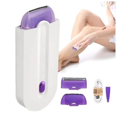 Дамска гума за коса Hair Touch Light Safely Sensor Shaver USB Rechargeable Face Leg Bikini Hand Shaver Hair Remover Lady