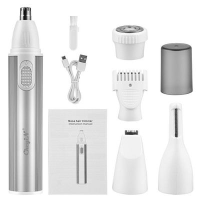 CkeyiN 5 σε 1 Κιτ αποτρίχωσης προσώπου Unisex Κουρευτική μύτης Lady Shaver Epilator Men Razor Sideburns Trimmer Shaper φρυδιών