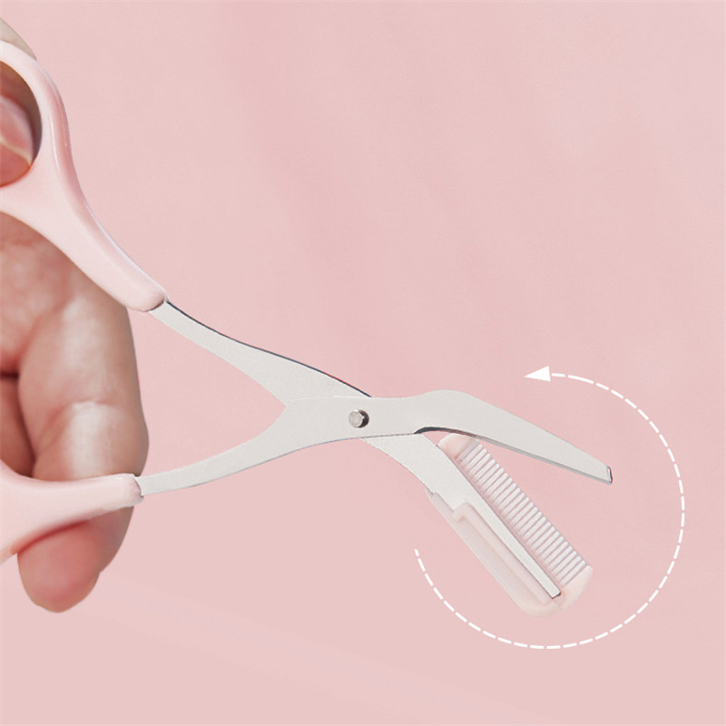 Комплект за подстригване на вежди Бръснач за лице за вежди за жени Професионални ножици за вежди с гребен Тример за вежди Инструменти за красота Грим