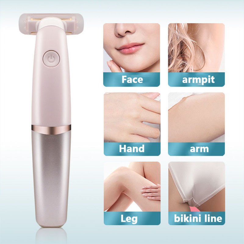 Ženski električni epilator USB punjenje Prijenosni uređaj za uklanjanje dlačica Bikini bezbolni aparat za brijanje za žene Trimer za podrezivanje obrva na licu