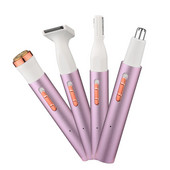 Γυναικείο Ηλεκτρικό ξυράφι για Πρόσωπο Μύτη Φρύδια Γενειάδα Μουστάκι Μασχάλη Μπικίνι Ανώδυνη Επαναφορτιζόμενη Φορητή Ξυριστική μηχανή σώματος 4 σε 1